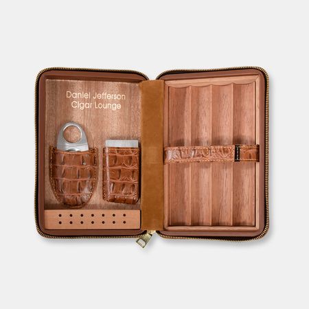 Personalized Engraved Cigar Travel Case